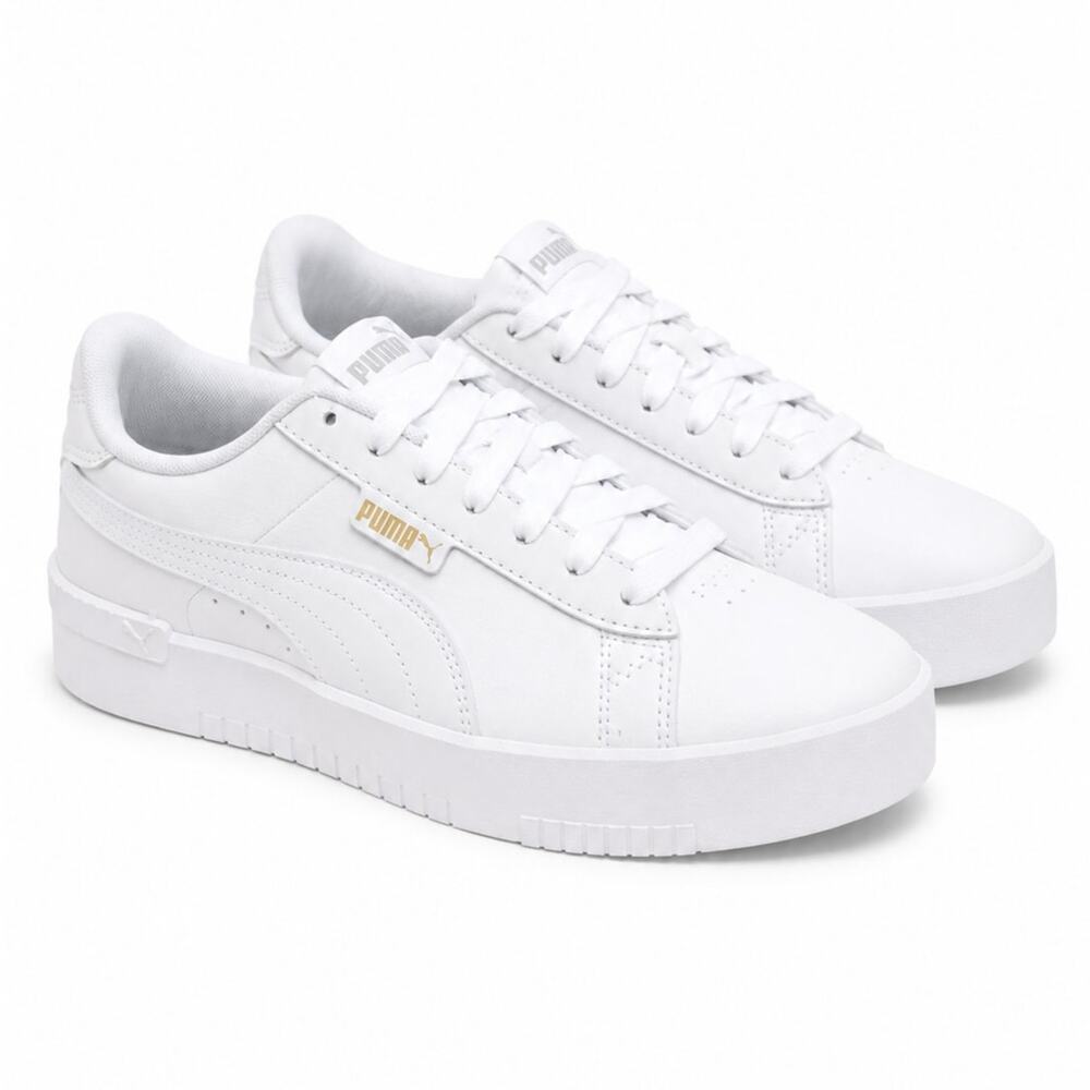 Puma Carina White Leather Platform Sneakers Women's Size 9 NWT